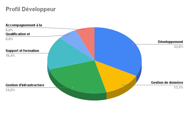 Répartition activités développeur